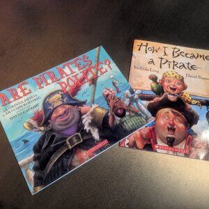 2 Paperback Pirate Picture Books - Are Pirates Polite? How I Became a Pirate